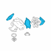 OEM 1996 Oldsmobile Achieva Gasket Kit, Water Pump Diagram - 12360462