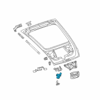 OEM 2008 Chrysler Crossfire Latch-Trunk Lid Diagram - 5143655AA