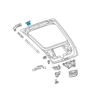 OEM 2006 Chrysler Crossfire Liftgate Hinge Diagram - 5097510AA