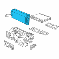 OEM BMW 750iL Evaporator Diagram - 64-11-8-372-191