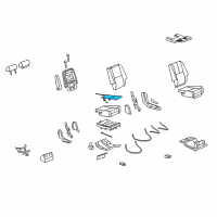 OEM 2009 Cadillac Escalade ESV Seat Cushion Heater Diagram - 20792750