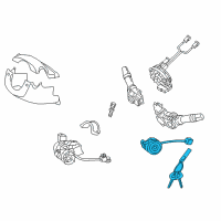 OEM 2011 Hyundai Elantra Key Sub Set-Steering Lock Diagram - 81900-3XE00