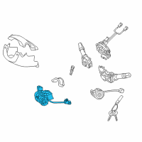 OEM 2013 Hyundai Elantra Coupe Body & Switch Assembly-Steering & IGNTION Diagram - 81910-3X130