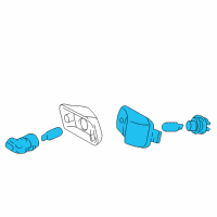 OEM Toyota Tundra License Lamp Diagram - 81270-0C022