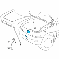 OEM 2000 Toyota RAV4 Lock Diagram - 53510-42020