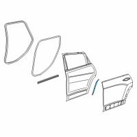 OEM 2014 Jeep Cherokee WEATHERSTRIP-WHEELHOUSE Diagram - 68143139AC