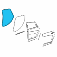 OEM 2022 Jeep Cherokee WEATHERST-Rear Door Opening Diagram - 68486166AA