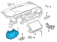 OEM 2022 Chevrolet Bolt EV Cluster Assembly Diagram - 42787372