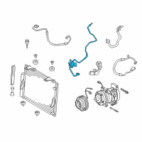 OEM 2019 Toyota Tundra AC Tube Diagram - 88710-0C090