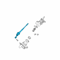 OEM Nissan Joint Assembly-Steering, Lower Diagram - 48080-CK000