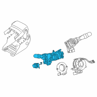 OEM Lexus ES350 Switch Assembly, HEADLAMP Diagram - 84140-53110