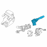 OEM 2020 Toyota Prius AWD-e Front Wiper Switch Diagram - 84652-0E180