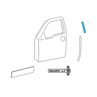 OEM Lincoln Mark LT Upper Molding Diagram - 5L3Z-1620555-AA