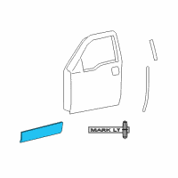 OEM 2008 Lincoln Mark LT Side Molding Diagram - 5L3Z-1620879-AA