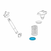 OEM 2014 Lexus RX350 INSULATOR, Rear Coil Spring Diagram - 48258-48020