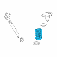 OEM Lexus RX350 Spring, Coil, Rear Diagram - 48231-0E030