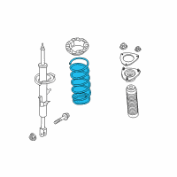 OEM 2010 Infiniti FX35 Front Spring Diagram - 54010-1CC0D