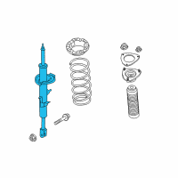 OEM Infiniti FX37 ABSORBER Kit-Shock, Front LH Diagram - E6111-1CC0C