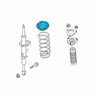 OEM 2017 Infiniti QX70 Seat-Rubber, Front Spring Diagram - 54034-1CA0B