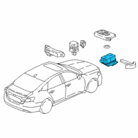 OEM 2019 Honda Clarity Unit Assy., Smart Rf Diagram - 38360-TRT-A01