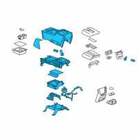 OEM 2013 Chevrolet Silverado 3500 HD Console Assembly Diagram - 20943716