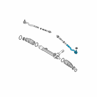 OEM BMW 325Ci Tie Rod End, Right Diagram - 32-10-6-774-221