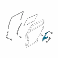 OEM 2017 Nissan Juke Reg Door WDW RH Diagram - 82720-1KA1C