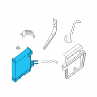 OEM 2017 Infiniti QX60 Cooler Assembly-Auto Trans Oil Diagram - 21606-3KA2A