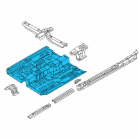 OEM 2001 Nissan Maxima Floor-Front Diagram - 74312-2Y930