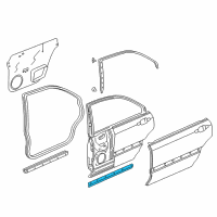 OEM 2000 Acura RL Seal, Rear Door Sill (Lower) Diagram - 72935-SZ3-003