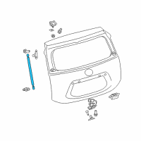 OEM 2014 Toyota Prius C Support Cylinder Diagram - 68950-52400