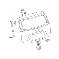 OEM 2016 Toyota Prius V Hinge Bolt Diagram - 90080-11194