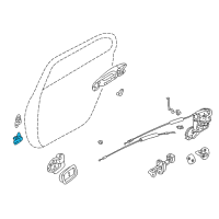 OEM 2003 Chrysler Sebring Front Door Lower Hinge Diagram - MR271687