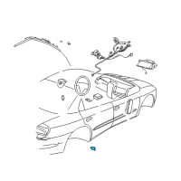 OEM 2005 Cadillac CTS Sensor Asm-Inflator Restraint Front End Discriminating Diagram - 10373508