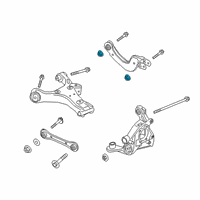 OEM 2022 Ford Bronco Sport Upper Control Arm Nut Diagram - -W520516-S442