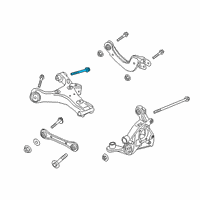OEM 2021 Lincoln Corsair Lower Control Arm Rear Bolt Diagram - -W720167-S439