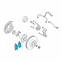 OEM Infiniti M45 Rear Disc Brake Pad Kit Diagram - 44060-AR085