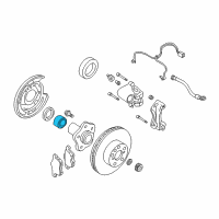 OEM Infiniti M45 Rear Wheel Inner Bearing Diagram - 43210-AG000