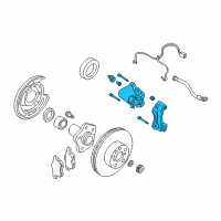 OEM 2006 Infiniti Q45 CALIPER Assembly-Rear LH, W/O Pads Or SHIMS Diagram - 44011-AR00B