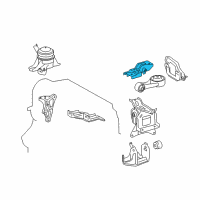 OEM 2017 Toyota Yaris Torque Strut Bracket Diagram - 12313-0N010