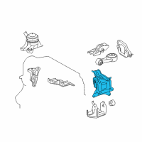 OEM 2014 Toyota Yaris Side Mount Diagram - 12372-21320