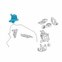 OEM 2017 Toyota Yaris Side Mount Diagram - 12305-21490