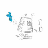 OEM Toyota Land Cruiser Socket & Wire Diagram - 81555-60B90