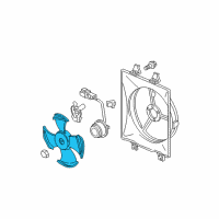 OEM Acura Fan, Cooling Diagram - 38611-RYE-A01