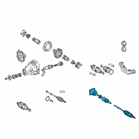 OEM Lexus RX300 Shaft Assembly, Rear Drive Diagram - 42340-48011