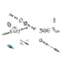 OEM Toyota Celica Inner Boot Diagram - 04439-26021