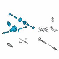 OEM Toyota Highlander Differential Assembly Diagram - 41110-48030