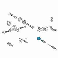 OEM Lexus RX300 Joint Assy, Rear Drive Shaft Inboard Diagram - 42360-30040