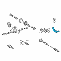 OEM Lexus Support, Rear Differential, NO.1 Diagram - 52380-48021