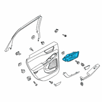 OEM Ford Escape HANDLE ASY - DOOR - INNER Diagram - LJ6Z-5822600-EB